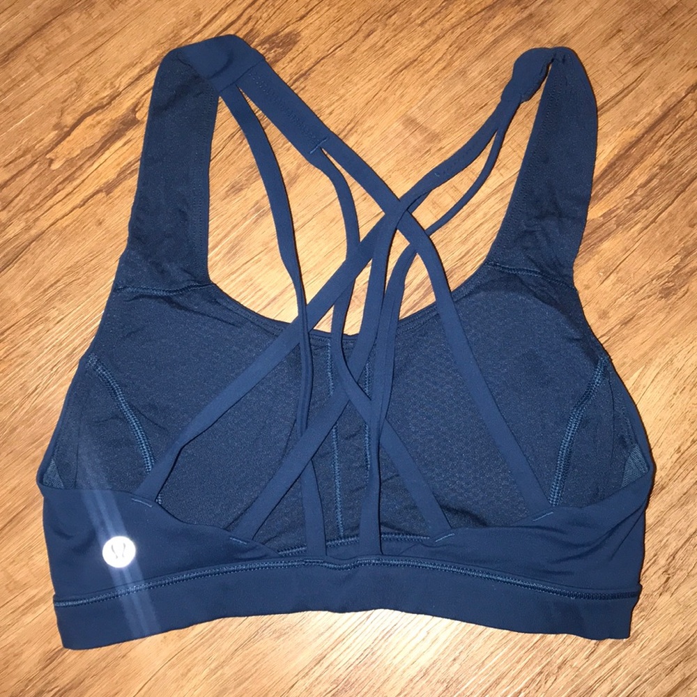 Navy/ Blue Lulu Lemon Sports Bra Size 2